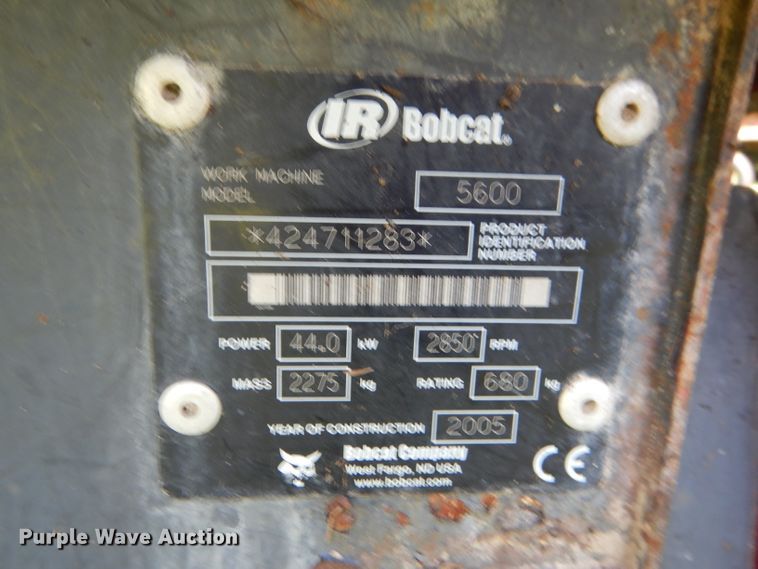 image for item DG4869 2005 Bobcat Toolcat 5600 utility vehicle