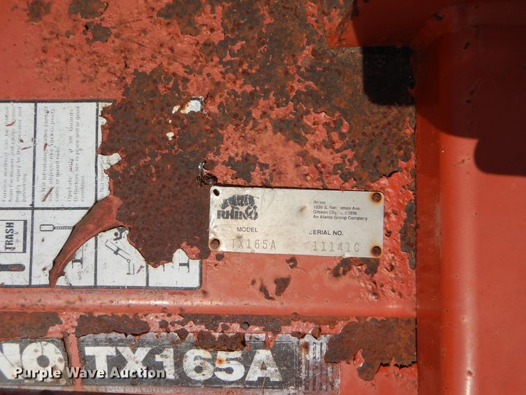 image for item DI1755 Rhino TX165A batwing rotary mower