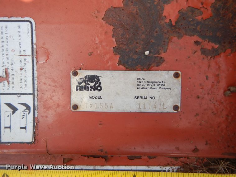 image for item DI1755 Rhino TX165A batwing rotary mower