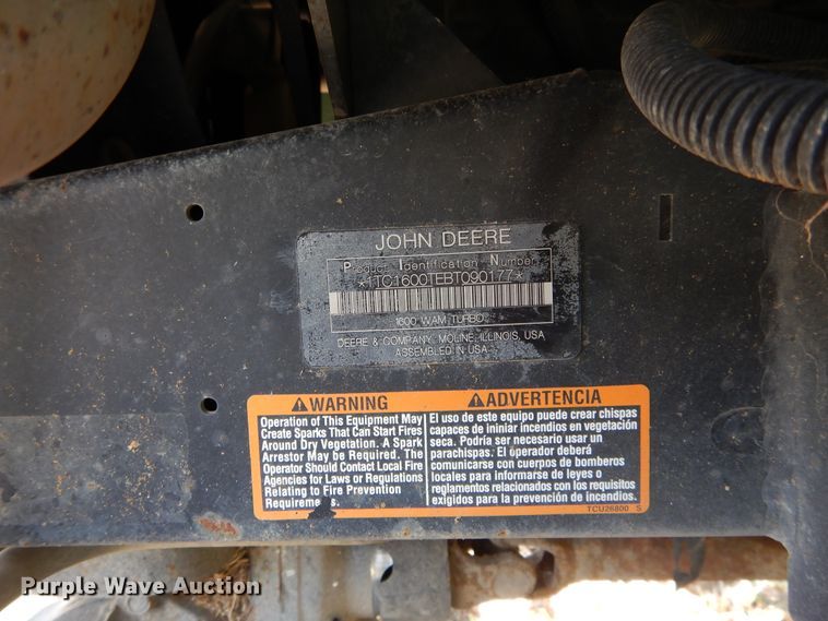 image for item DI1761 John Deere 1600T lawn mower