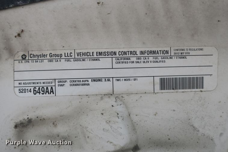 image for item EA9367 2012 Dodge Durango SUV