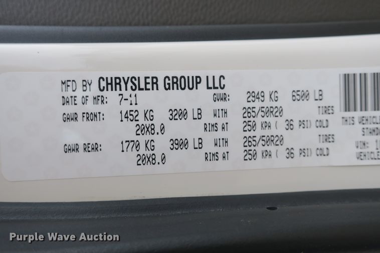 image for item EA9367 2012 Dodge Durango SUV