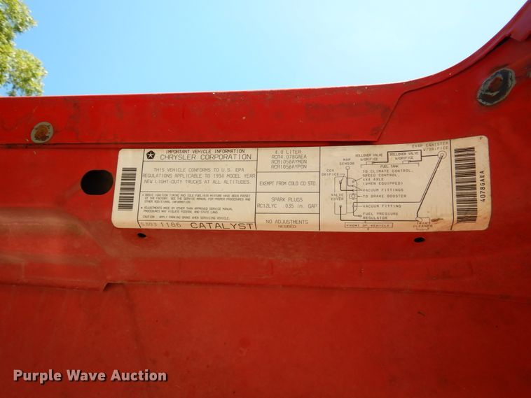 image for item EK9044 1994 Jeep Wrangler