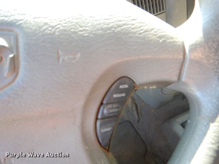 image for item FC9756 2003 Dodge Ram 3500 Quad Cab flatbed pickup truck