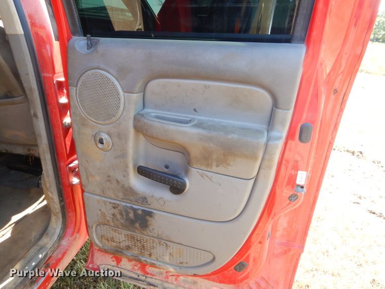 image for item FC9756 2003 Dodge Ram 3500 Quad Cab flatbed pickup truck