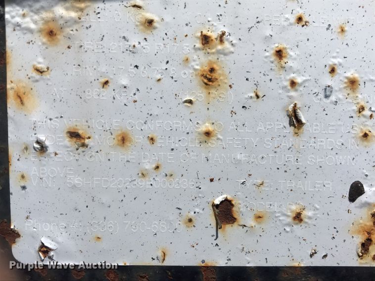 image for item FC9815 2009 Kaufman equipment trailer