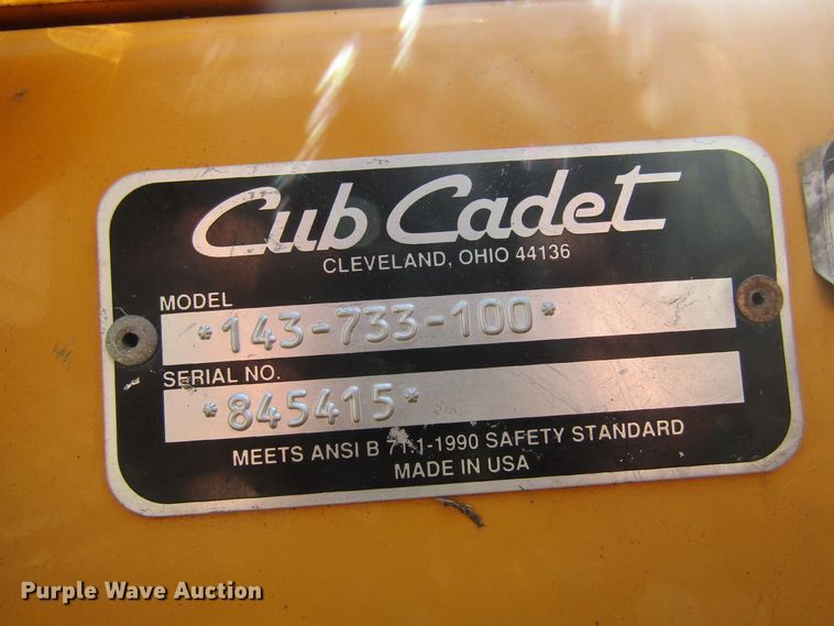 image for item FD9268 Cub Cadet 2084 143-733-100 lawn mower