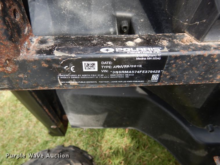 image for item FI9961 2015 Polaris Ranger utility vehicle