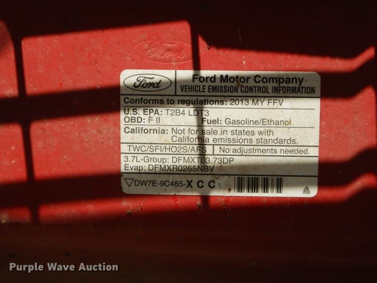 image for item FI9965 2013 Ford F150 SuperCab pickup truck