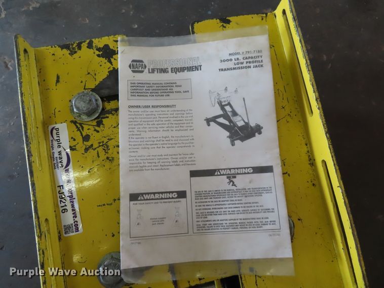 image for item FJ9216 Napa transmission jack