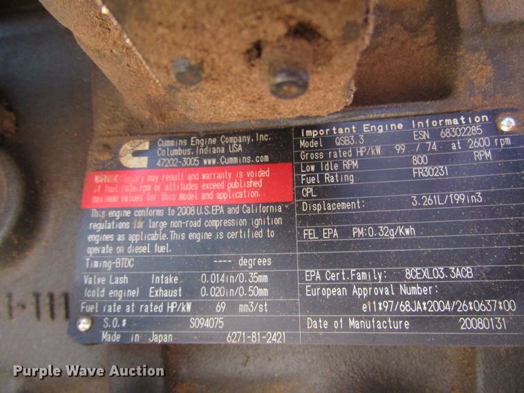 image for item FO9333 Cummins QSB3.3 four cylinder diesel engine