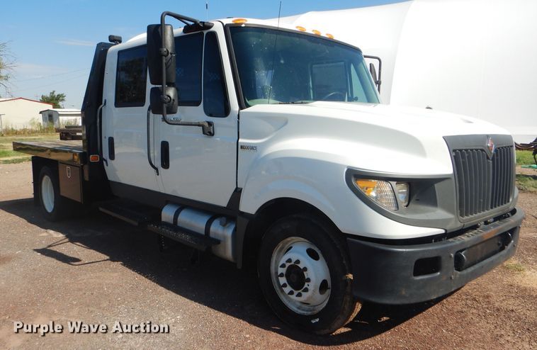 image for item FY9686 2012 International TerraStar Crew Cab flatbed truck