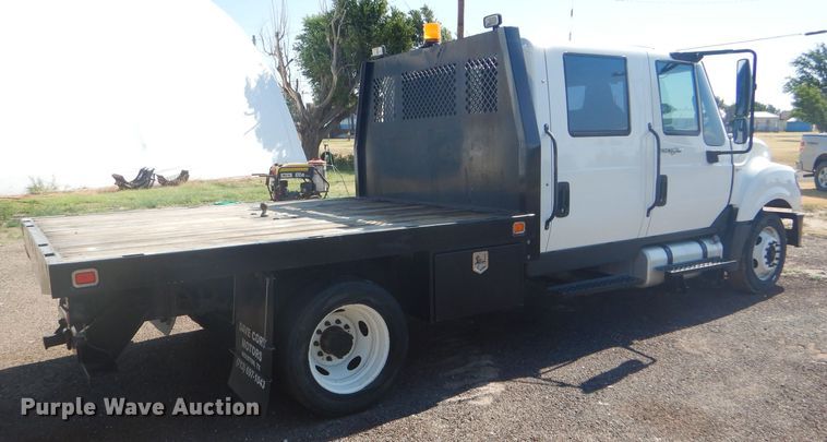 image for item FY9686 2012 International TerraStar Crew Cab flatbed truck