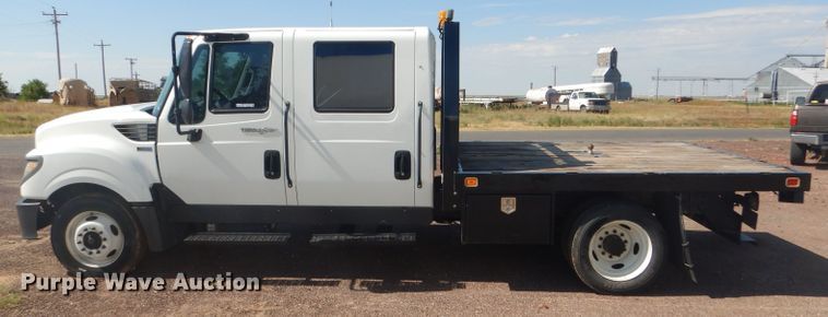 image for item FY9686 2012 International TerraStar Crew Cab flatbed truck