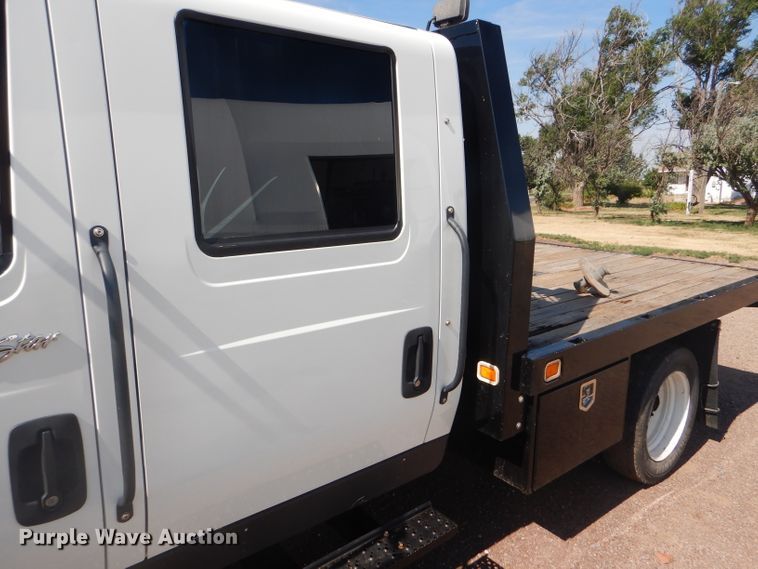 image for item FY9686 2012 International TerraStar Crew Cab flatbed truck