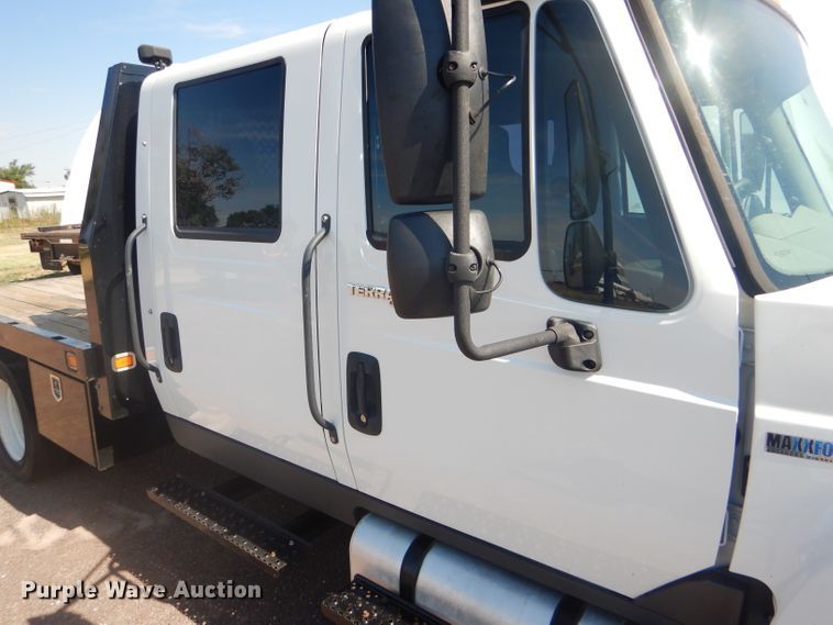 image for item FY9686 2012 International TerraStar Crew Cab flatbed truck