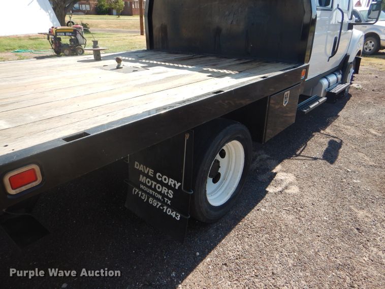 image for item FY9686 2012 International TerraStar Crew Cab flatbed truck
