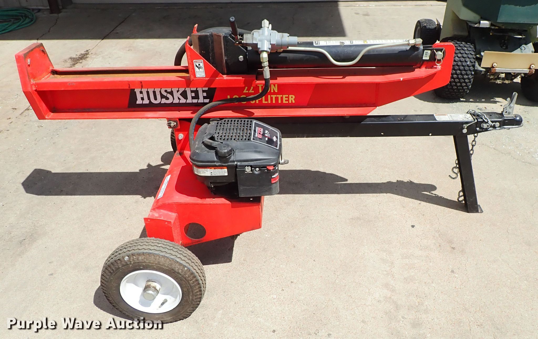 Huskee log splitter in South Hutchinson, KS Item FE9973 sold Purple