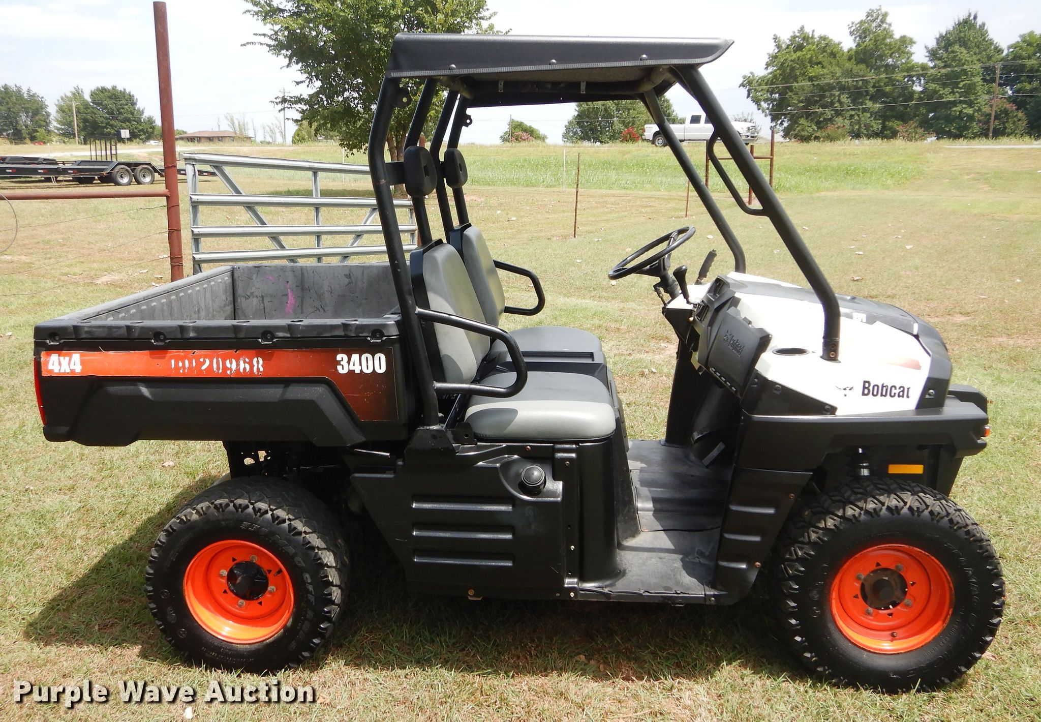2013 Bobcat 3200 utility vehicle in Marlow, OK Item FI9983 sold