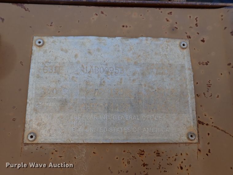 image for item DC1406 1988 Caterpillar 631E Series II conventional scraper