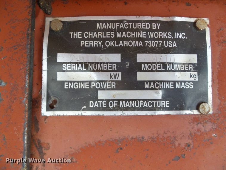 image for item DC5068 1996 Ditch Witch 7610 trencher