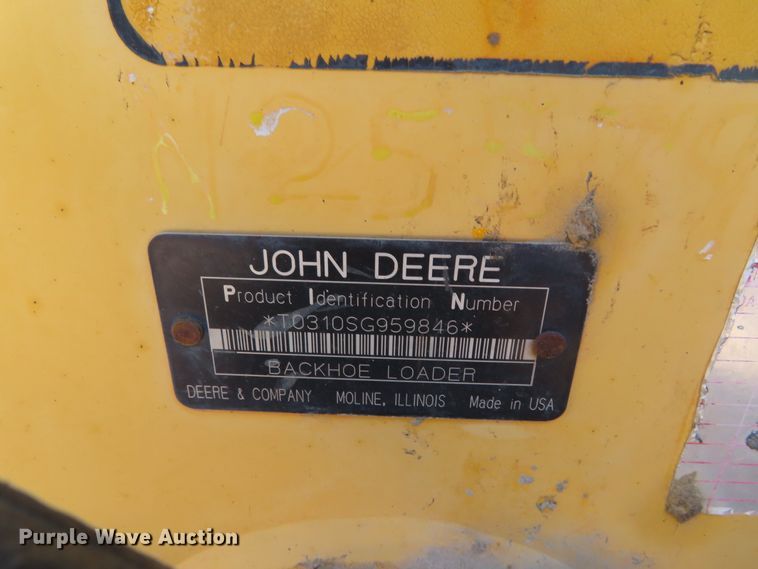 image for item DD6374 2006 John Deere 310SG backhoe
