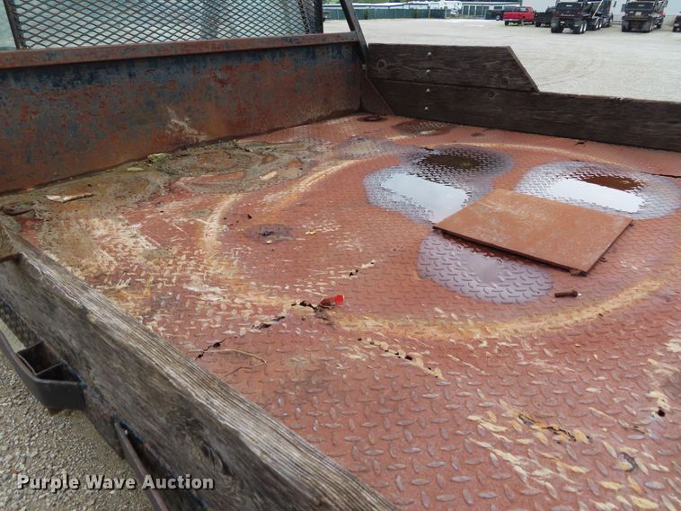 image for item DD6383 1990 Ford F450 Super Duty flat dump bed truck