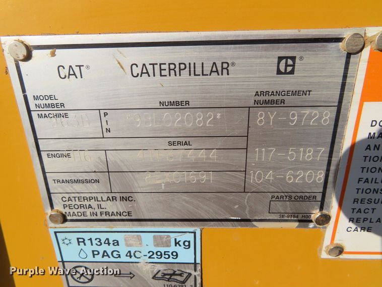 image for item DD6399 1997 Caterpillar 963B track loader