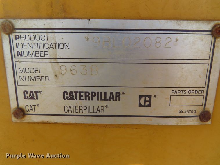 image for item DD6399 1997 Caterpillar 963B track loader