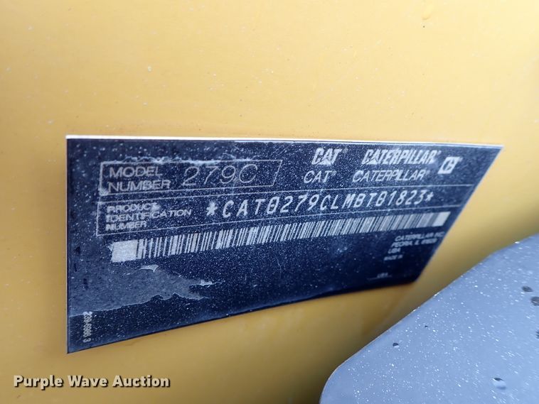 image for item DE5544 2011 Caterpillar 279C skid steer