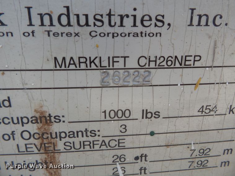 image for item DE7925 Mark Lift CH26NEP scissor lift