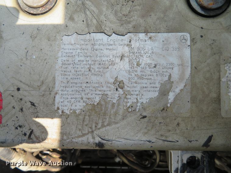 image for item DE8231 2004 Sterling Acterra dump truck