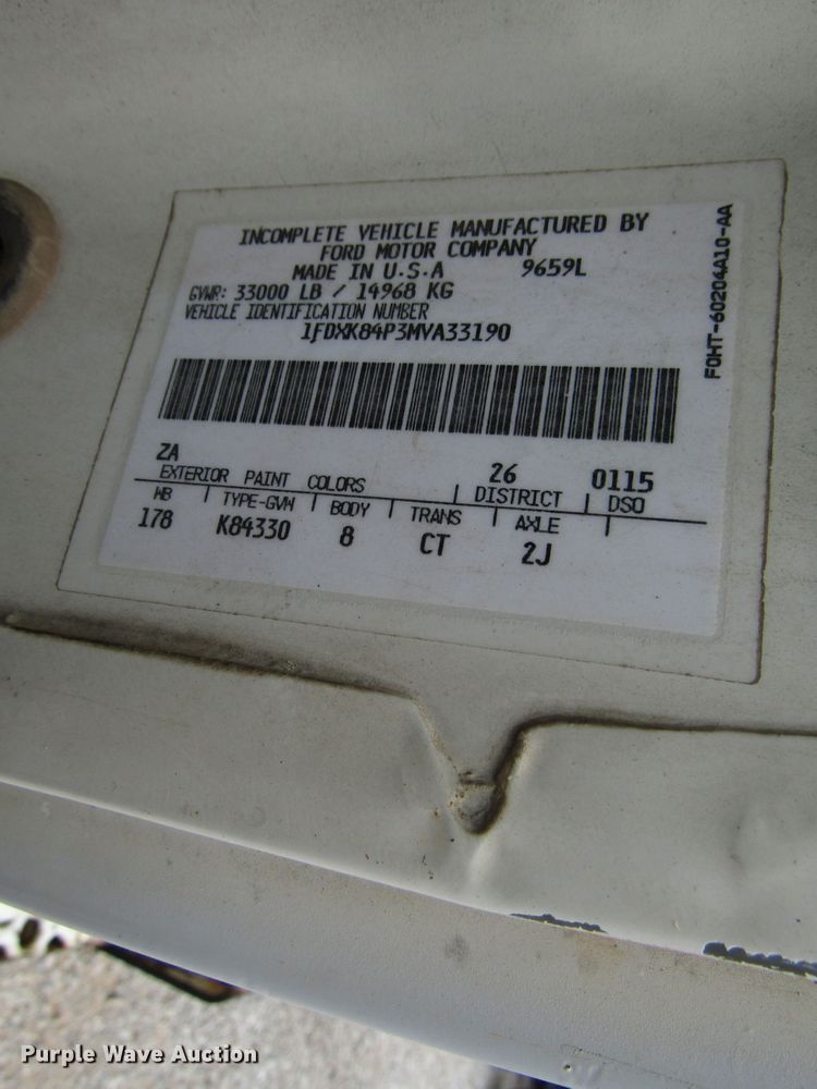 image for item DG1360 1991 Ford F800 digger derrick truck