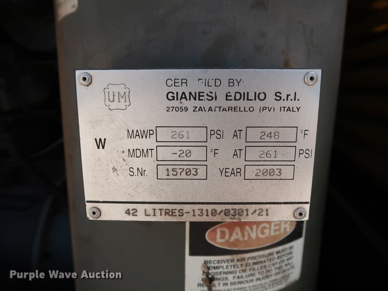 image for item DG4082 2003 Atlas Copco XAS186 air compressor