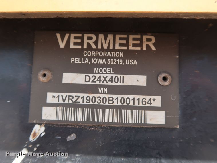 image for item DG4085 2011 Vermeer D24X40 Series II Navigator directional boring unit