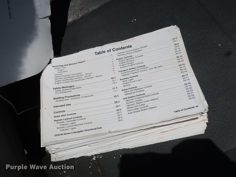 image for item DG4085 2011 Vermeer D24X40 Series II Navigator directional boring unit