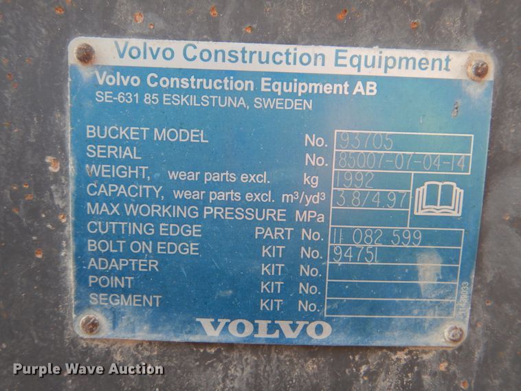 image for item DI2266 2007 Volvo L150E wheel loader