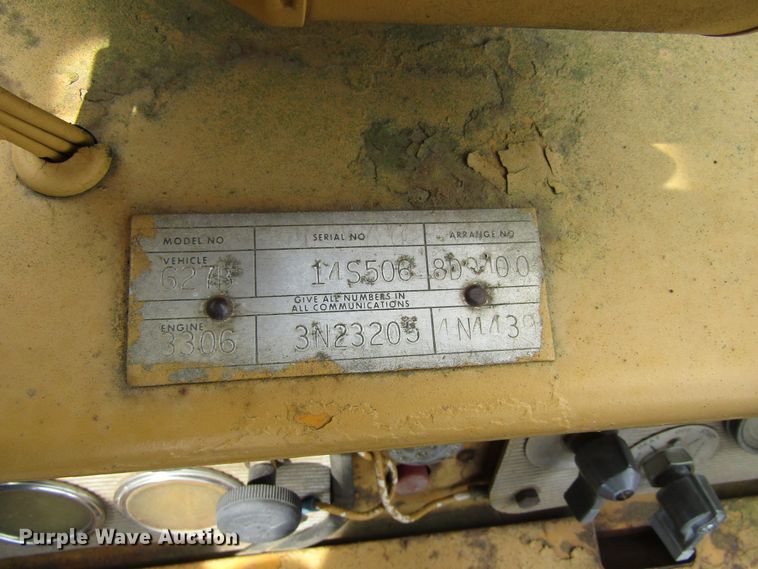 image for item EU9745 1974 Caterpillar 627B conventional scraper