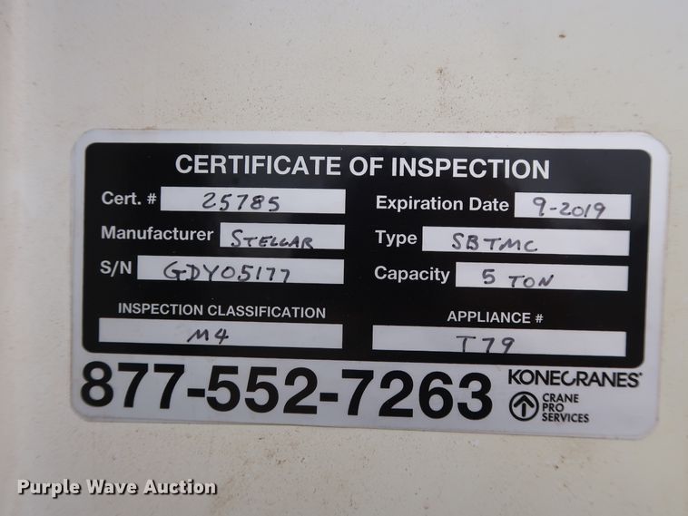 image for item FE9729 2006 Sterling Acterra service truck with crane