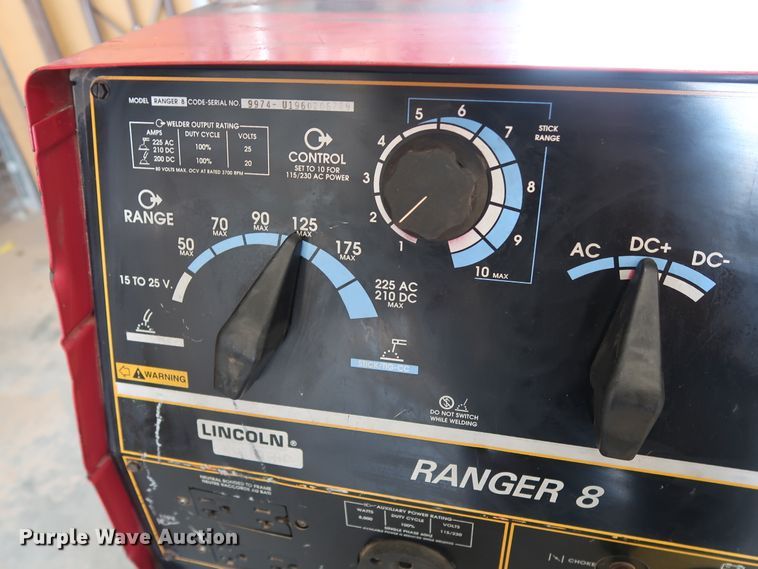 image for item FE9734 Lincoln Ranger 8 welder/generator