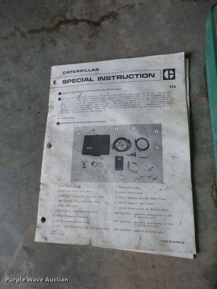 image for item FJ9203 Caterpillar electronic tach tool groups