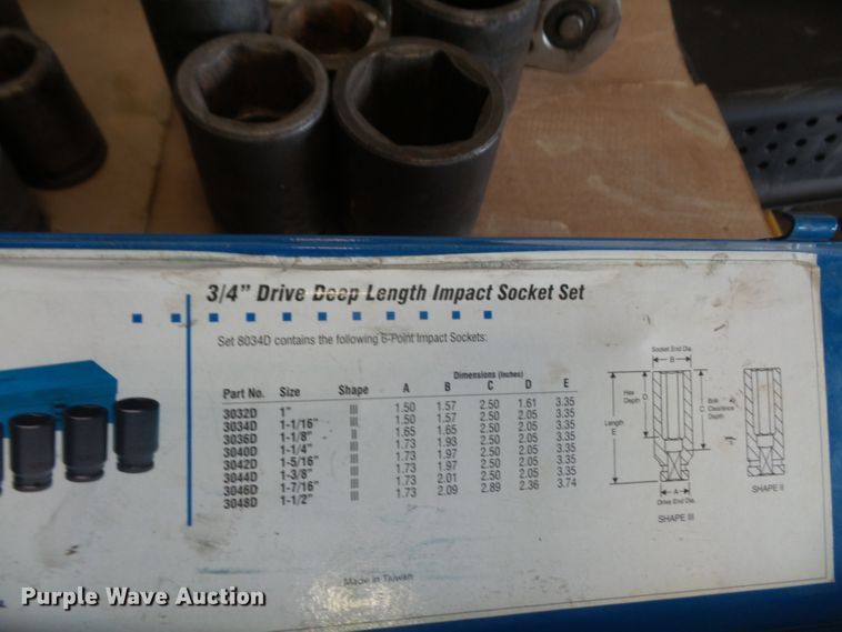 image for item FJ9209 3/4" drive set