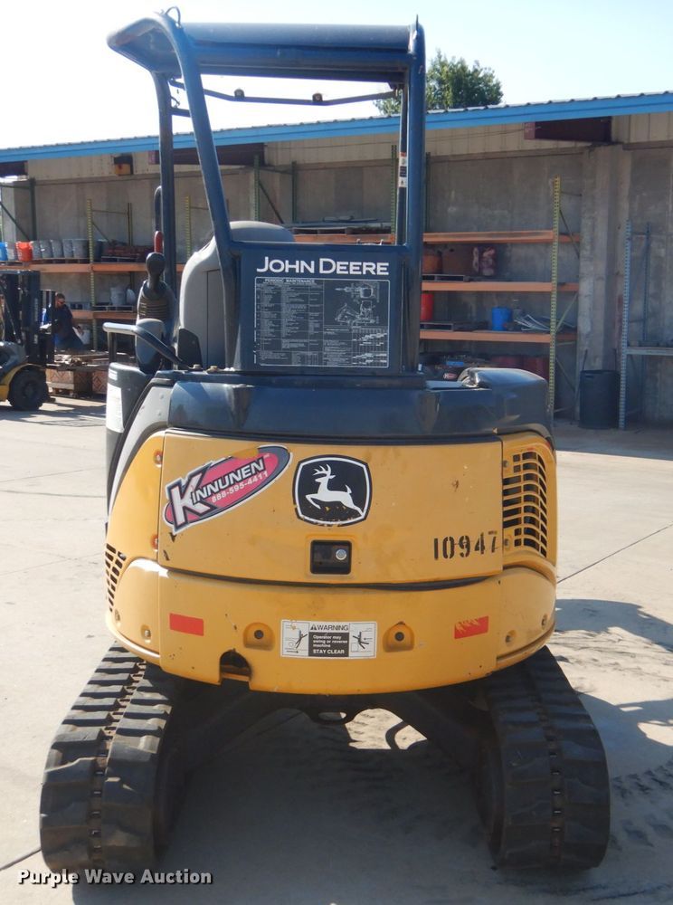 image for item FT9413 2014 John Deere 27D mini excavator