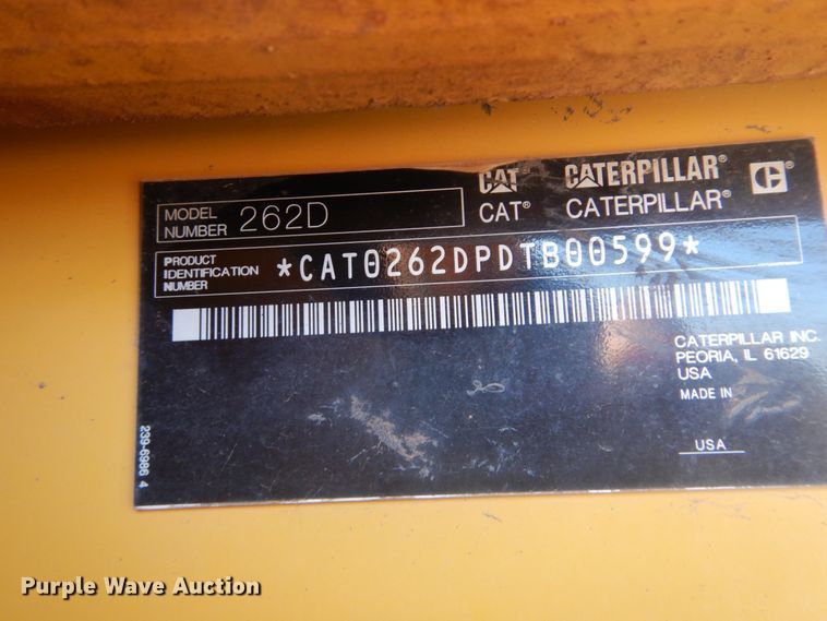 image for item FT9415 2014 Caterpillar 262D skid steer
