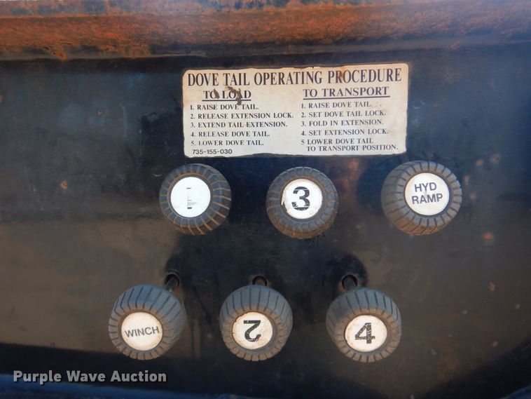 image for item FT9418 2005 Trail King TK70HT482 drop deck equipment trailer