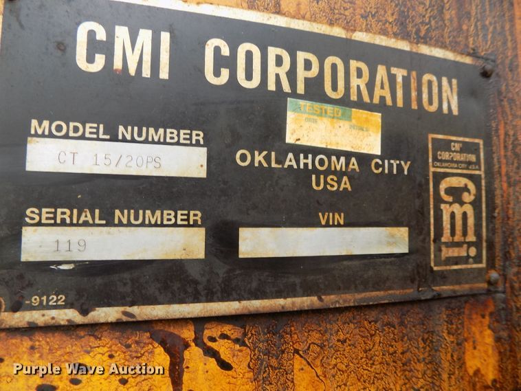 image for item G1870 CMI CT15/20PS asphalt trailer