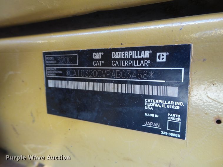 image for item GC9000 2005 Caterpillar 320C L excavator