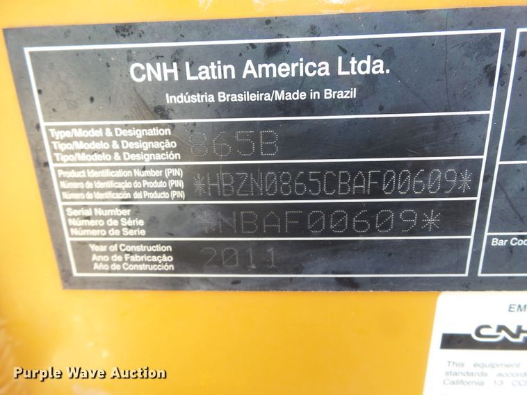 image for item FL9349 2011 Case 865B motor grader