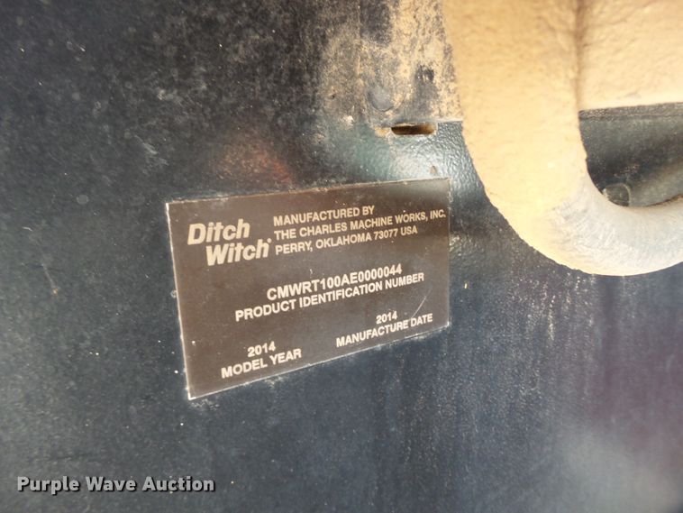 image for item FL9367 2014 Ditch Witch RT100 trencher