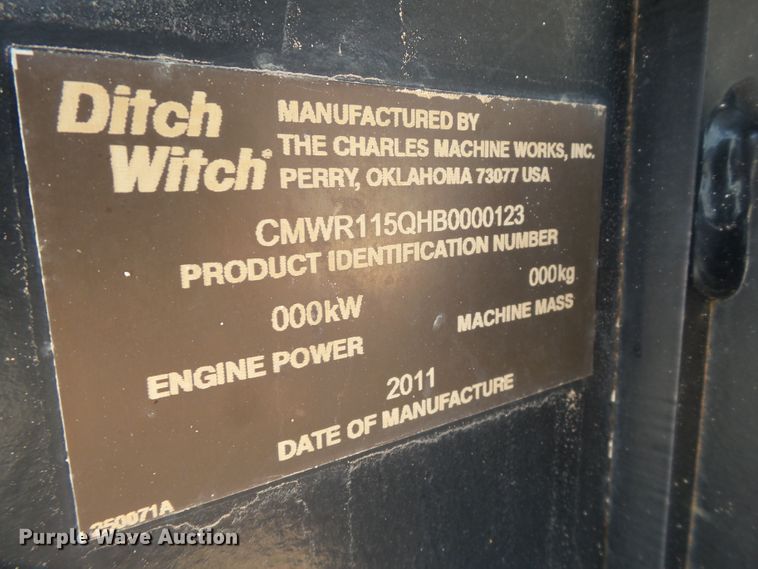 image for item FL9369 2011 Ditch Witch RT115 rock saw